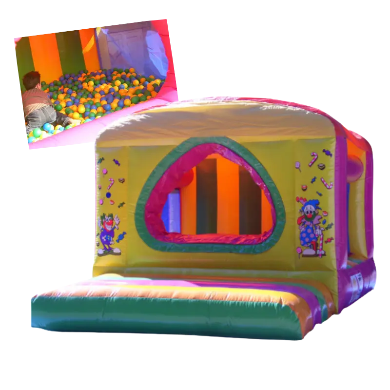 bain de boules clown - Structures gonflables Sur Mesure Spectacles