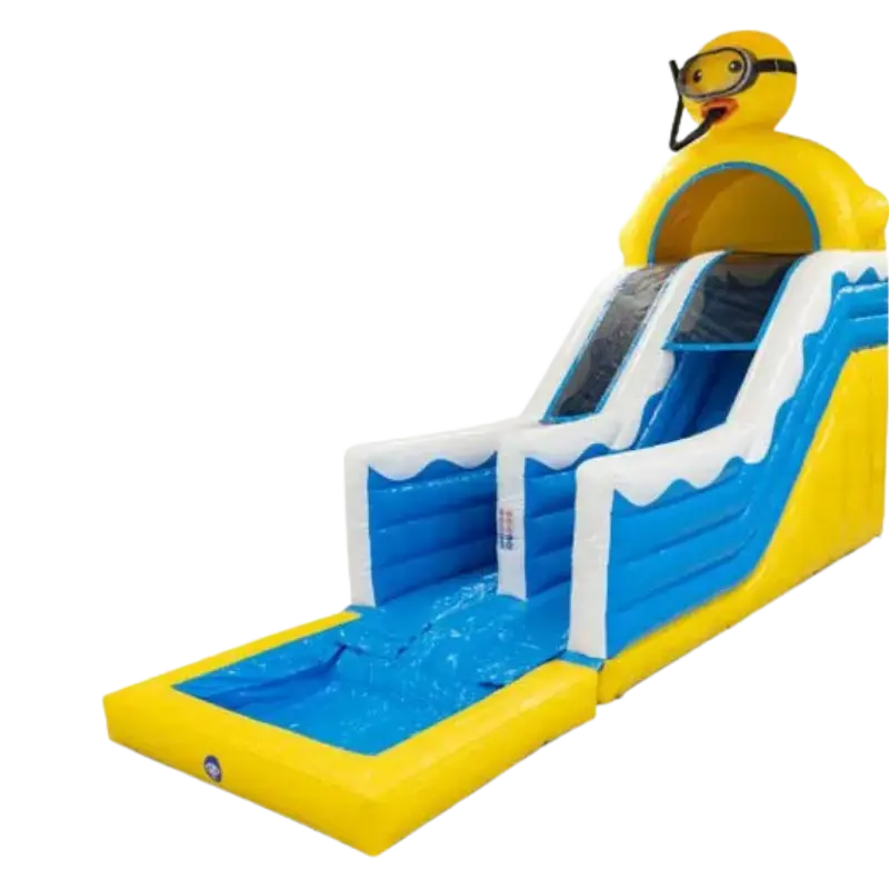 toboggan canard mouillé - Structures gonflables - Sur Mesure Spectacles
