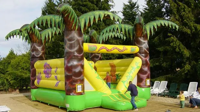 Chateau palmier - Structures gonflables Sur Mesure Spectacles