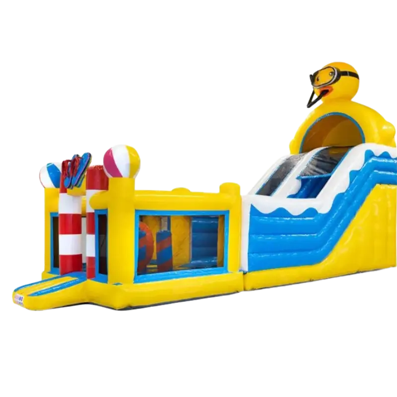 Parcours canard - Structures gonflables Sur Mesure Spectacles