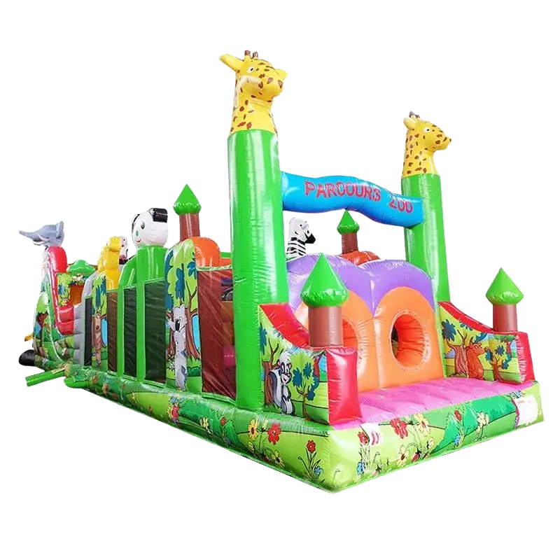 parcours zoo - Structures gonflables - Sur Mesure Spectacles