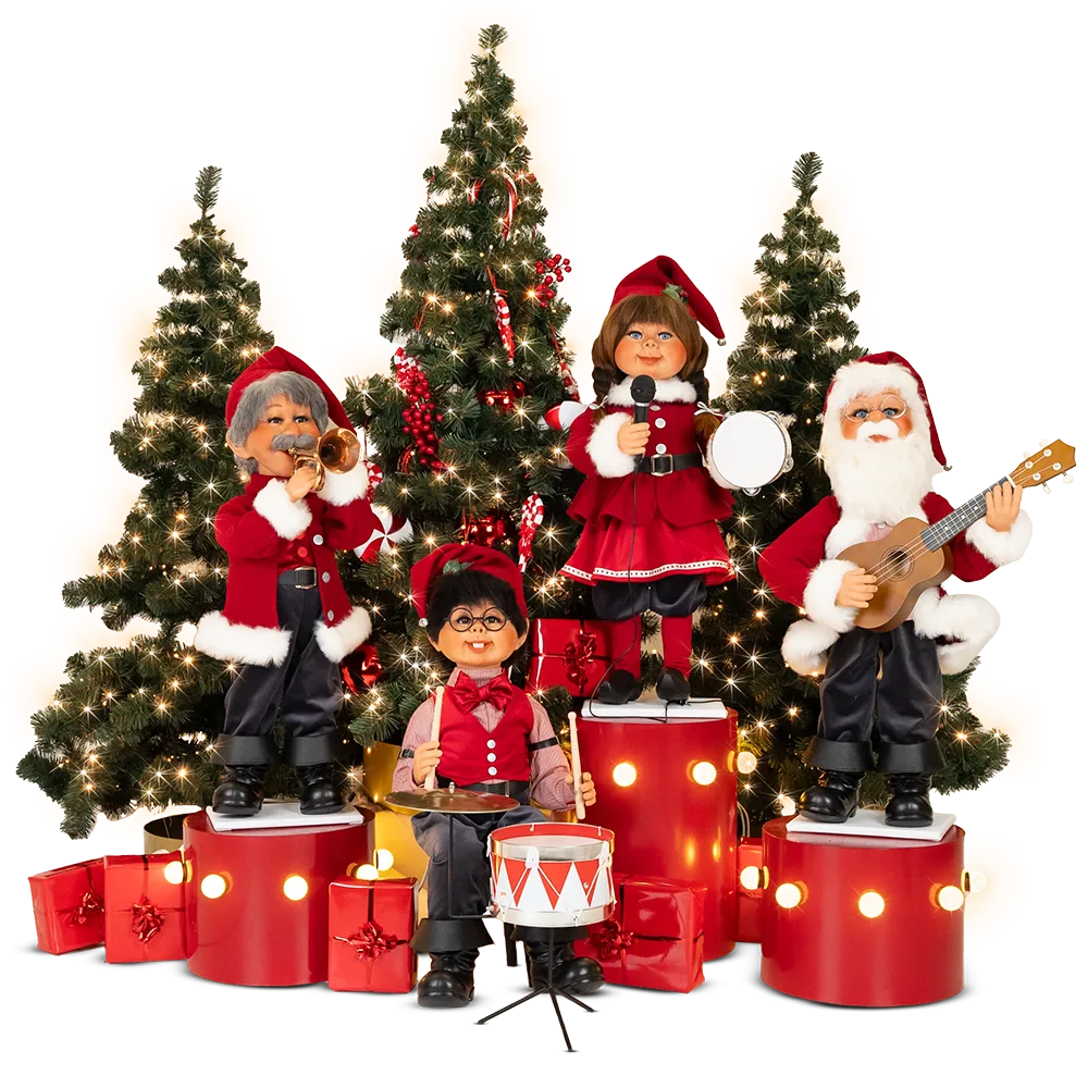 Groupe de Noël  - Automates - Sur Mesure Spectacles
