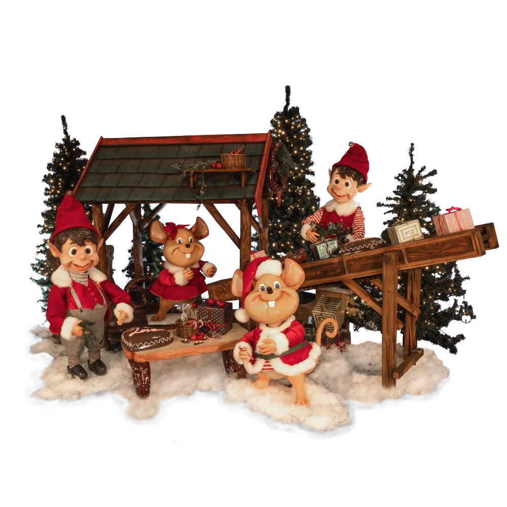 Les préparatifs de Noël - Automates - Sur Mesure Spectacles
 