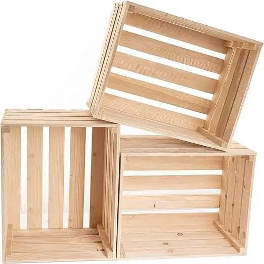 Caisse en bois - Location mobilier & décorations - Sur Mesure Spectacles