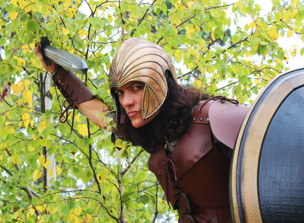 LEs vikings - Echassiers en déambulation - Théâtre de rue - Sur Mesure Spectacles