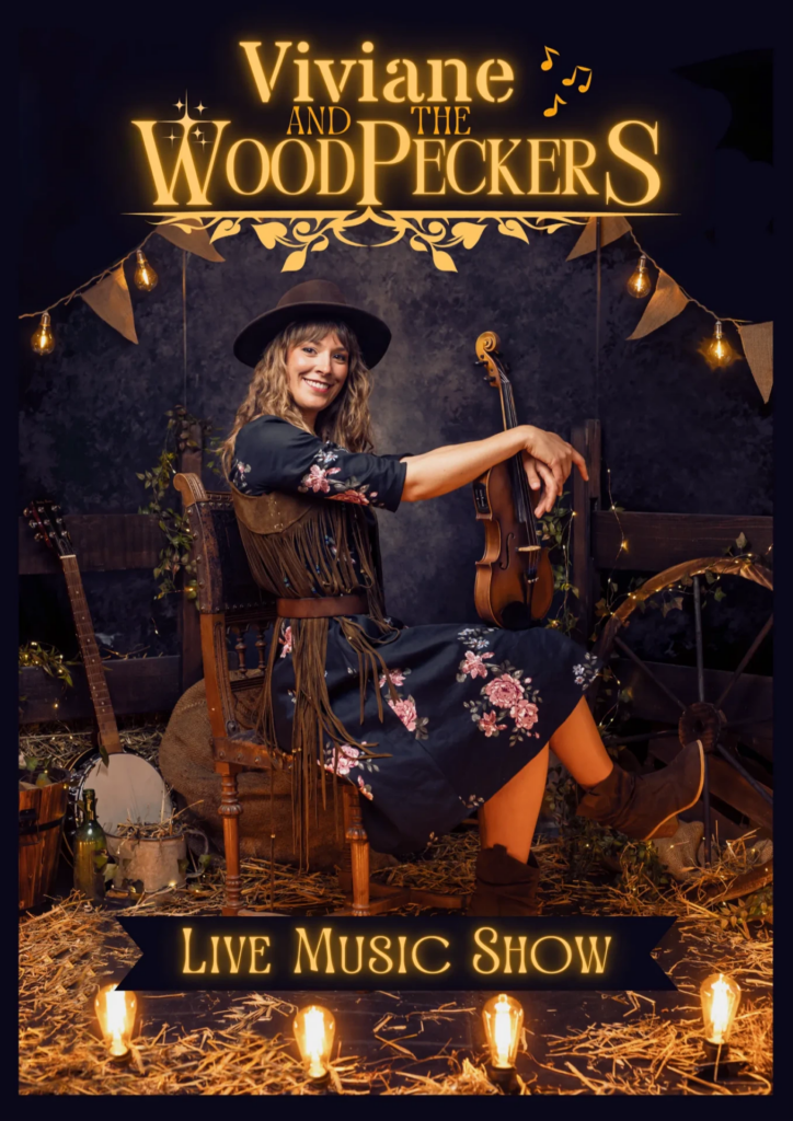 Viviane & The WoodPeckers - Show live - Sur Mesure Spectacles
