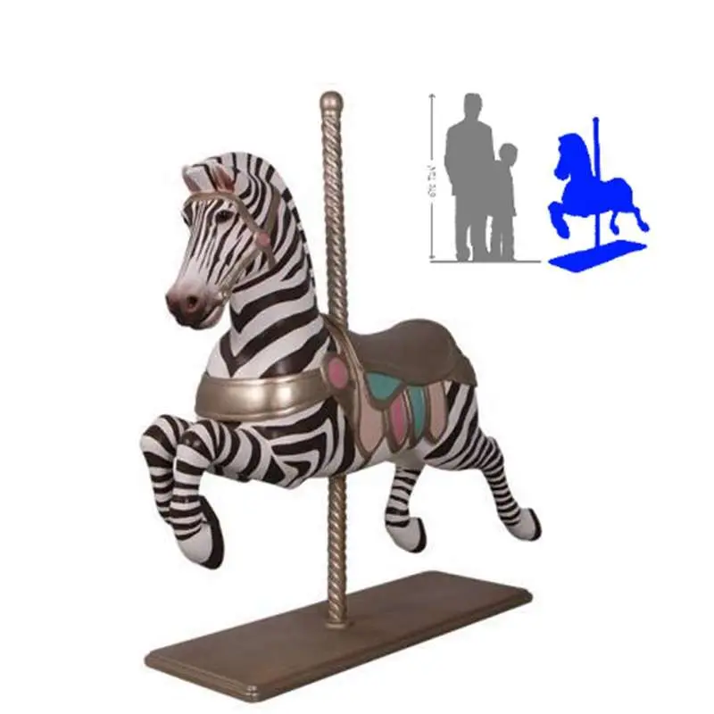 Zèbre de manège - Location mobilier & décorations - Sur Mesure Spectacles