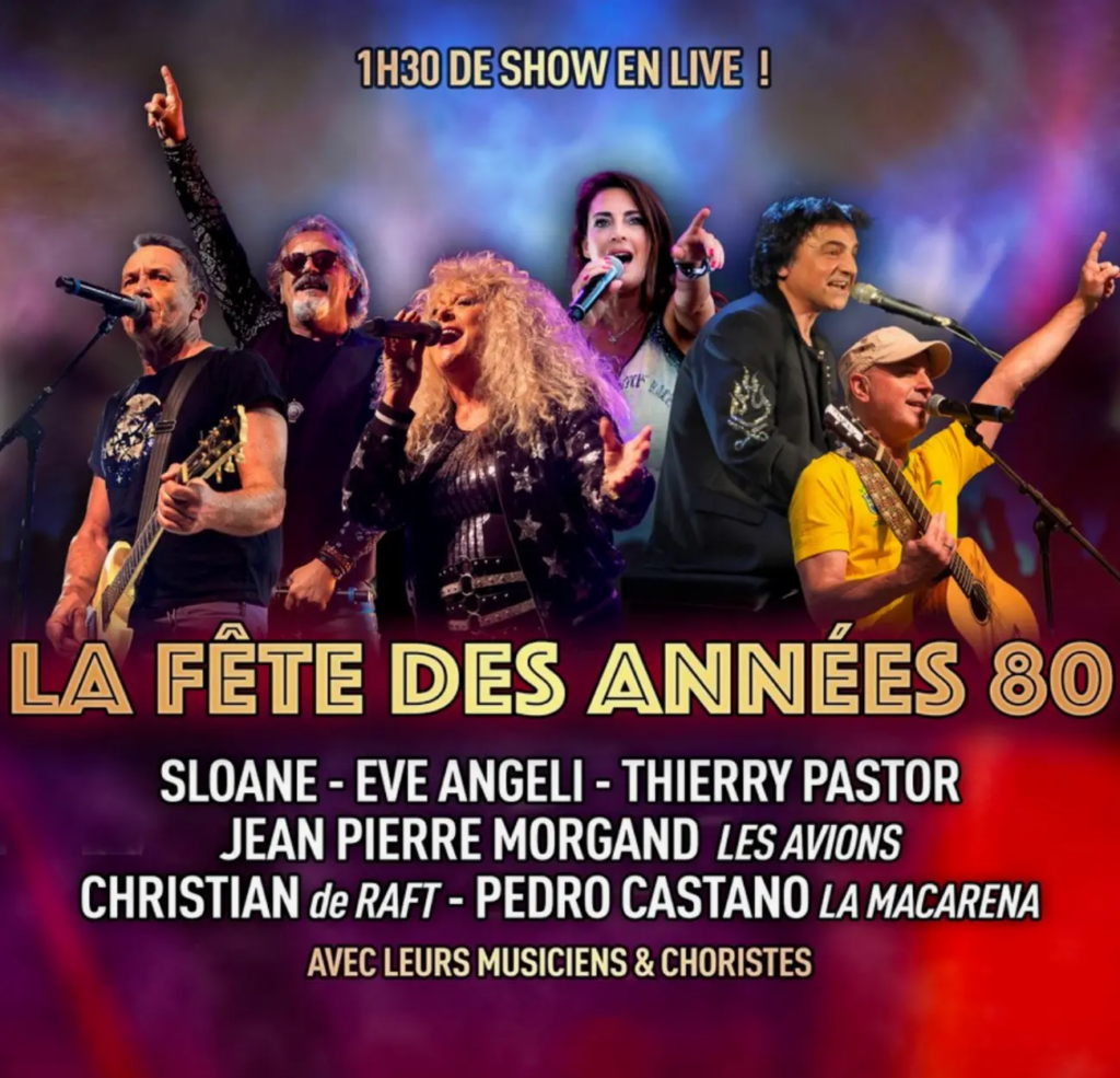 La fête des années 80 - Concerts années 80  - Sur Mesure Spectacles
