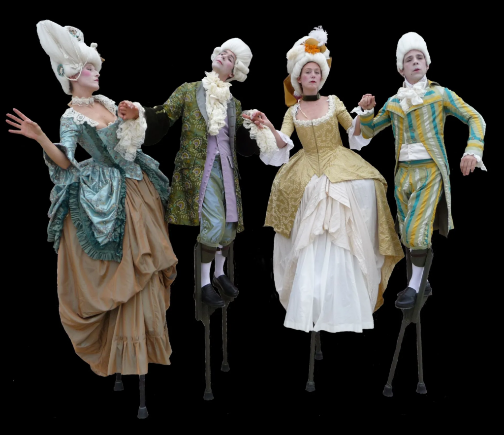 Les Arist'échasses- Echassiers en déambulation - Théâtre de rue - Sur Mesure Spectacles