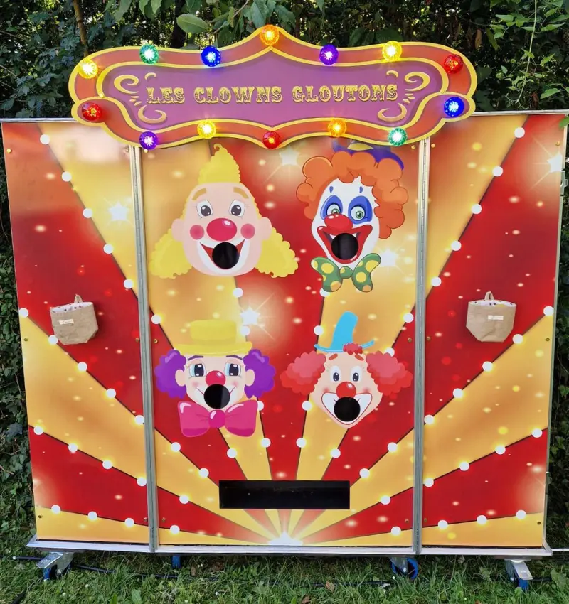 Les clowns gloutons - Jeux forains - Sur Mesure Spectacles