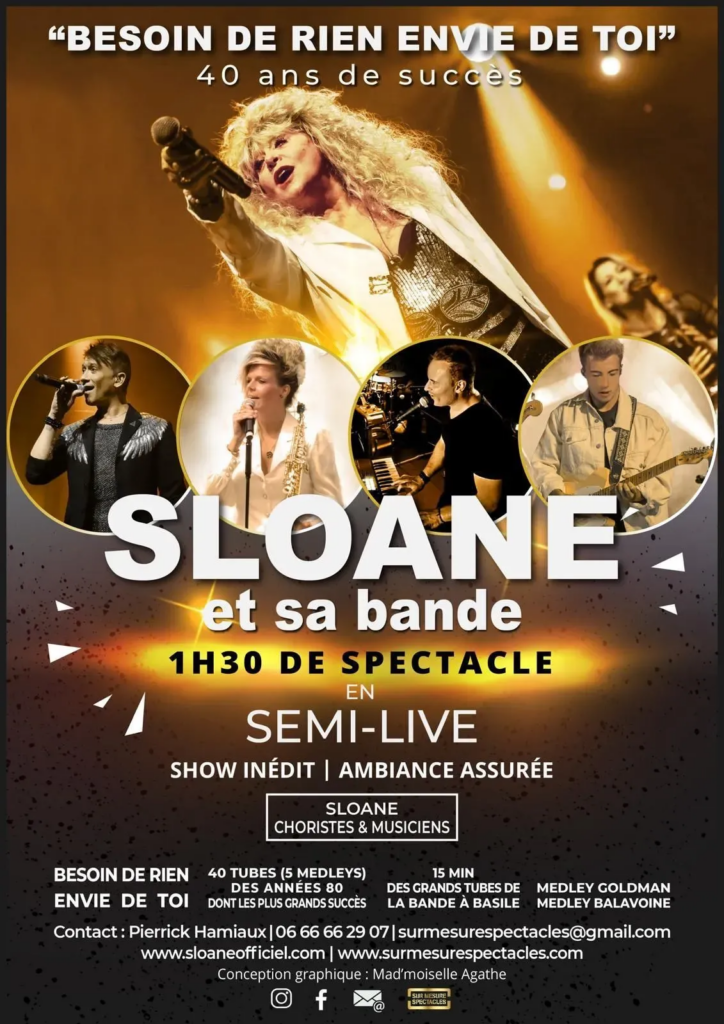 Concert Sloane et sa bande - Sur Mesure Spectacles