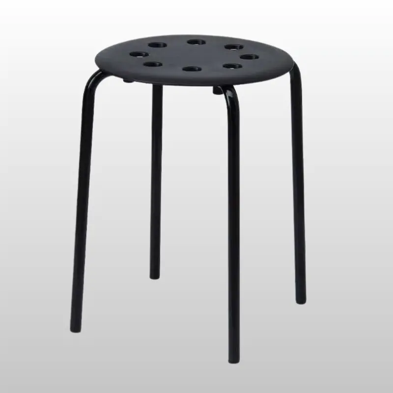 Tabouret noir - Location mobilier & décorations - Sur Mesure Spectacles