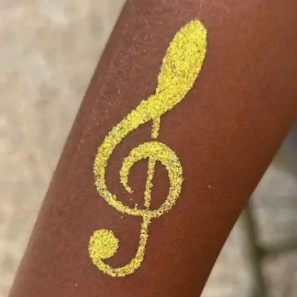 Tatouage paillettes- animation - Sur Mesure Spectacles