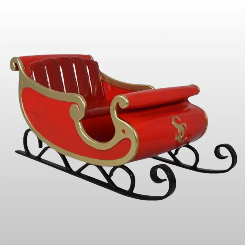 Traîneau du père noël - Location mobilier & décorations - Sur Mesure Spectacles