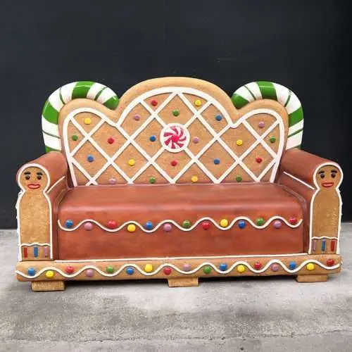 Banc pain d'épice - Location mobilier & décorations - Sur Mesure Spectacles