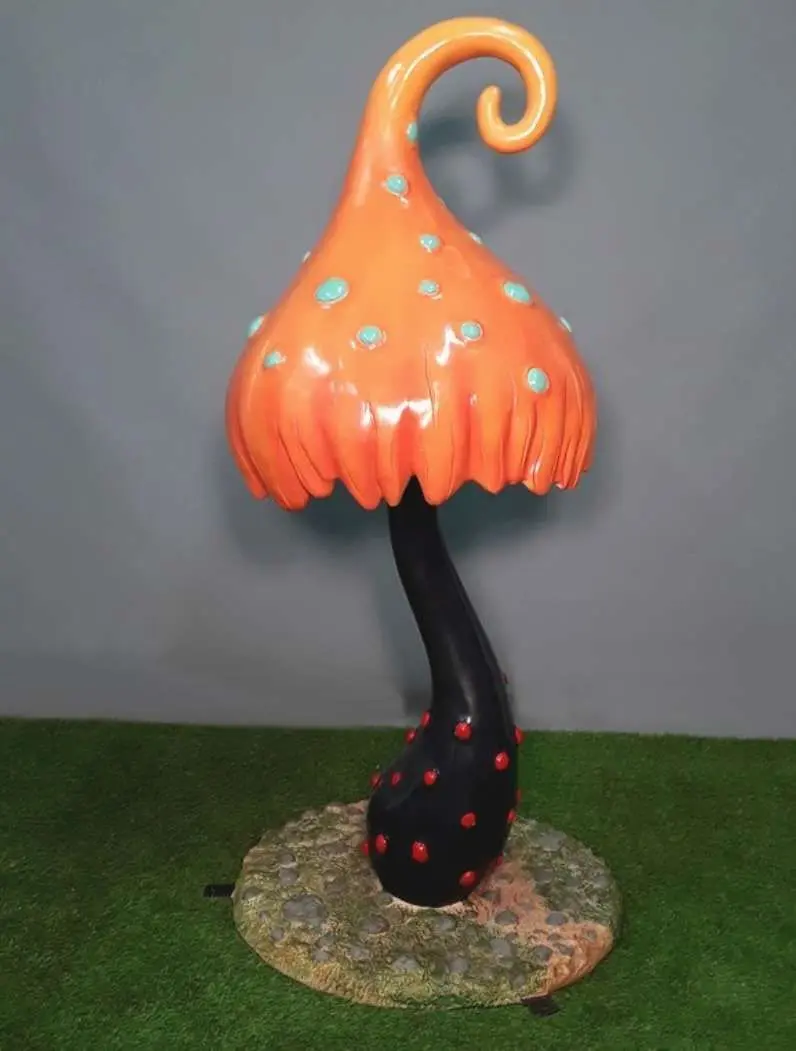 Champignon orange - Location mobilier & décorations - Sur Mesure Spectacles