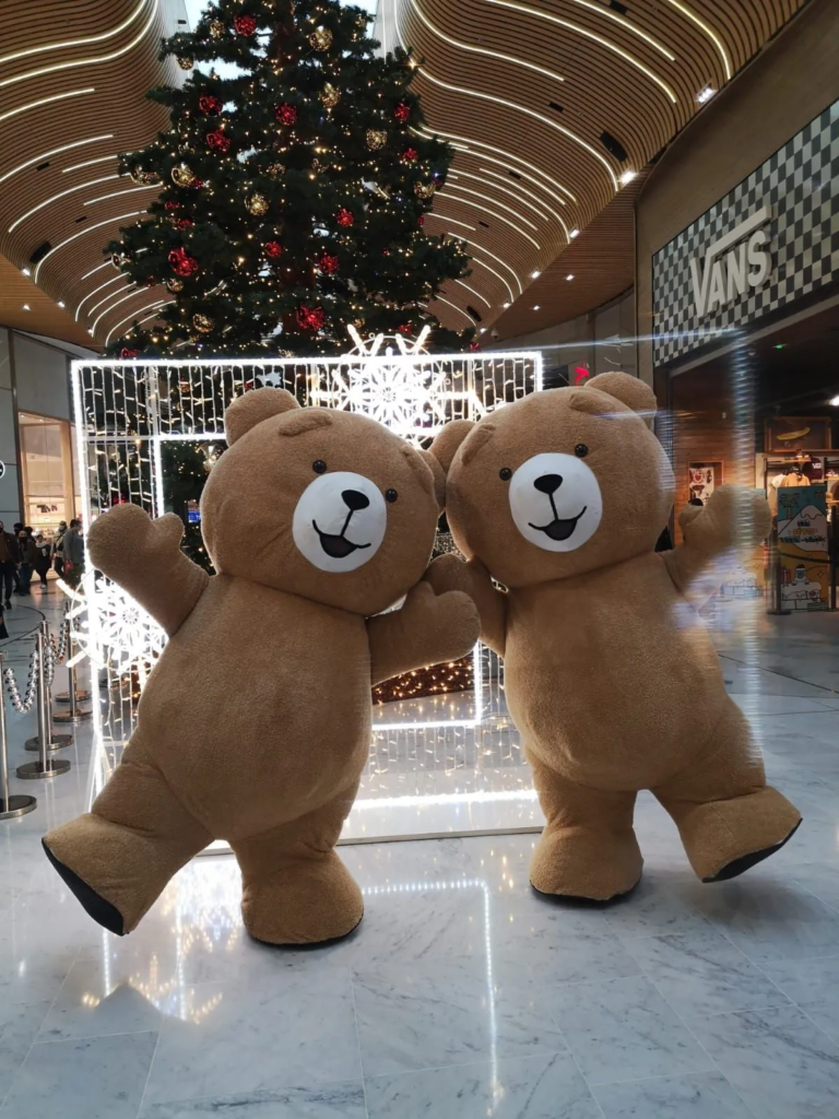 Les Ours Brun - animation gonflable - Rencontres insolites - Sur Mesure Spectacles