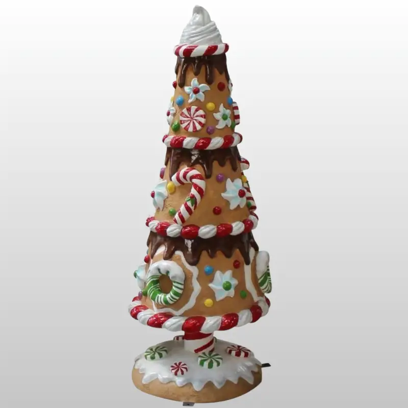 Sapin pain d'épice petit cône - Location mobilier & décorations - Sur Mesure Spectacles