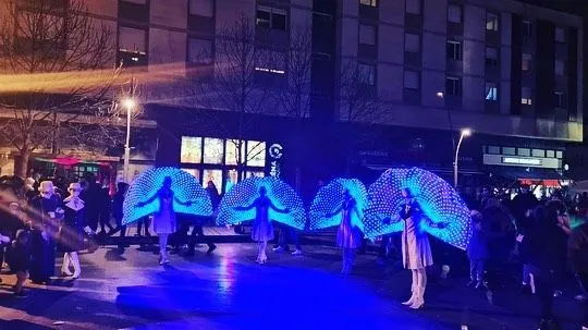Les Lumineux - Spectacle fixe et déambulatoire - Sur  Mesure Spectacles
