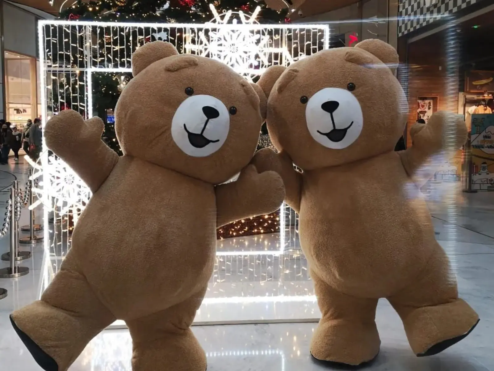 Les Ours Brun - animation gonflable - Rencontres insolites - Sur Mesure Spectacles